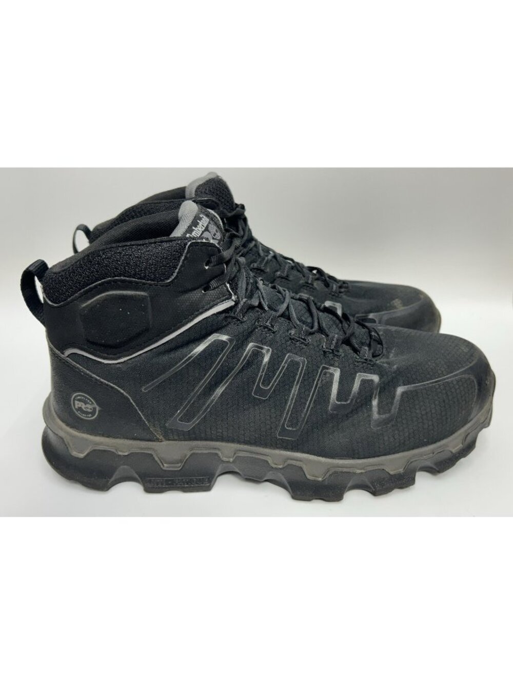 Timberland PRO Powertrain Sport Alloy Toe Mid Work Boots Mens Size 13 W Black